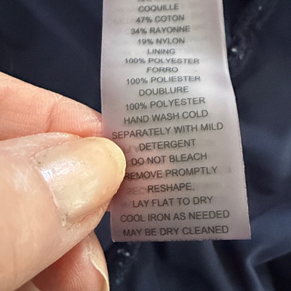 Vince Camuto Dark Blue Lace Flutter Sleeve Dress - Picture 10 of 13